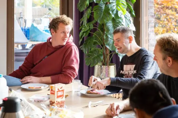 Cliënten lunchen