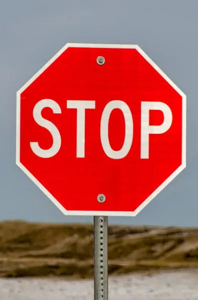 Stop stopbord